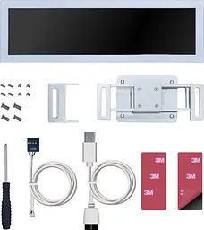 Екран LIAN LI 8.8quot; Universal Screen Mount, White - мініатюра 4