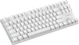 Клавіатура дротова GamePro Genesis Joker Outemu Red Swithes USB White (MK124W) - мініатюра 4