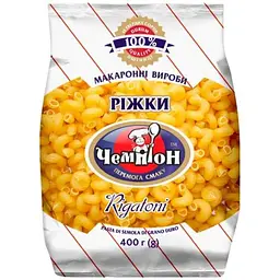 Макаронні вироби Чемпіон 400г Ріжки Premium