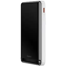 Портативна батарея Baseus Magnetic Bracket Overseas Edition 20W 10000mAh біла PPCX000202 - мініатюра 7