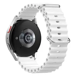 Універсальний ремінець для смарт-годинників Ocean Band 22mm White [84198] - мініатюра 5