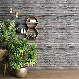 Самоклеюча 3D панель Sticker Wall під дерево кольору зебри 2800х700х3мм SW-00001769 - мініатюра 7