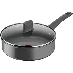 Сотейник Tefal Renewal, 24см, алюміній, бакеліт, скло, сірий (C4263243)