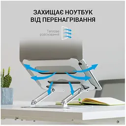 Підставка для ноутбука планшета OfficePro LS-610S Alloy Aluminum Silver - мініатюра 13