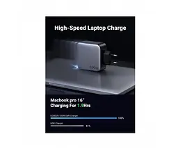 Зарядний пристрій Ugreen CD254 100 W Smart Charger євровилка (50327) - мініатюра 5
