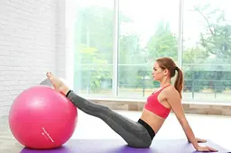 М'яч для фітнесу (фітбол) Power System PS-4011 Ø55 cm PRO Gymball Pink (4011PI-0) - мініатюра 9