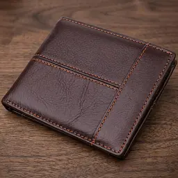 Горизонтальний стильний гаманець з натуральної шкіри Vintage 22888 коричневий - мініатюра 10