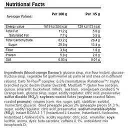 Батончик вуглеводний Amix Sport Power Energy Snack Bar горіховий какао-крем 45 г - мініатюра 3
