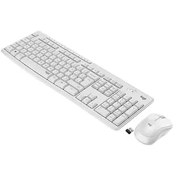 Комплект (Клавіатура та миша) Logitech MK295 Silent Combo Wireless Off-White (920-009824) - мініатюра 1