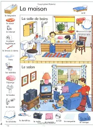 First 1000 Words in French. Sticker Book - мініатюра 2