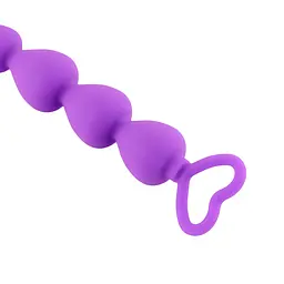 Анальний ланцюжок Heart Purple - мініатюра 4