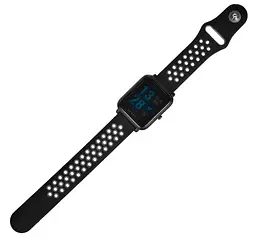 Спортивний ремінець Primo Perfor Sport для годинника Xiaomi Amazfit Bip/Bip Lite/ Amazfit GTS Black Grey - мініатюра 3