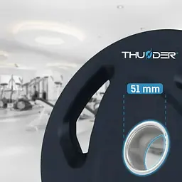 Диск олімпійський THUNDER 10 кг (OLYMPIC-PLATE-10KG) - мініатюра 2