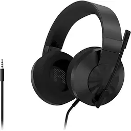 Навушники Lenovo H210 Gaming Headset чорний Mini jack 3.5 мм поворотний мікрофон 32 Ом 102 дБ кабель 2 м (GXD1P46880)