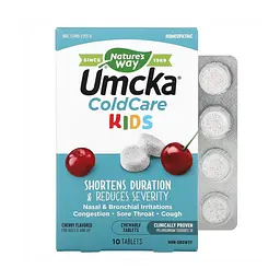 Комплекс для Полегшення Симптомів Застуди у Дітей Umcka Coldcare Cherry Kids - 10 жувальних цукерок