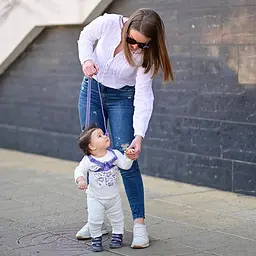 Безпечні віжки - ходунки для дітей Baby Walk Safety Harness Lorelli Сірий - мініатюра 2