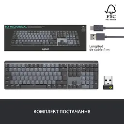 Клавіатура Logitech MX Mechanical Wireless Illuminated Performance Graphite (920-010759) - мініатюра 11