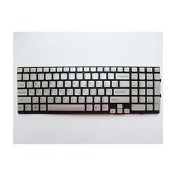 Клавіатура ноутбука Sony VPC-SE Series срібна без рамки, підсвітка UA (A43274)