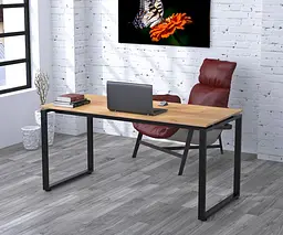 Письмовий стіл Loft Design Q-160-18 Black (Дуб Крафт золотий)