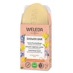 Твердий арома-бар для душу Weleda Іланг-іланг та Ірис, 75 г (006245X9) - мініатюра 3