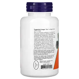 Вітаміни та мінерали NOW Zinc Glycinate 30 mg, 120 капсул - мініатюра 3