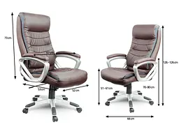 Офісне крісло Sofotel EG-226 Brown - мініатюра 4