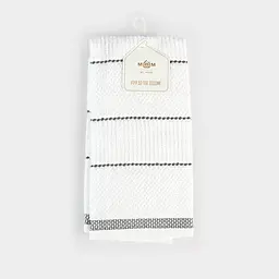 Кухонний рушник МВМ My Home Традиції 40х60 см біло-сірий (KT-11 M WHITE/GRAY) - мініатюра 2