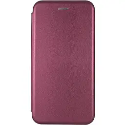 Шкіряний чохол-книжка Classy для Xiaomi Redmi Note 9 / Redmi 10X Бордовий