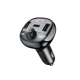 АЗП з FM-модулятором REMAX Lodi Series All-in-One 54.5W PD+QC 2A+1C Fast Car Charge RCC331 Black