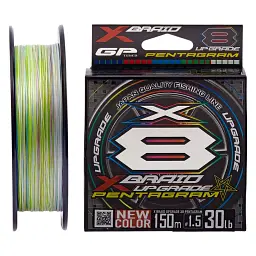 Шнур YGK X-Braid Upgrade X8 Pentagra м 200 м 1.5/0.205 мм 30 lb/13.5 кг