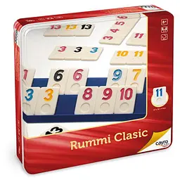 Настільна гра CAYRO Руммі Класік у металевій коробці (Руммикуб, Rummy Classic, Rummikub) (753)