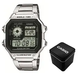 Чоловічий годинник Casio AE-1200WHD-1A Сріблястий ( AT1141-0082 )