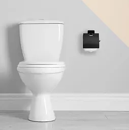 Тримач туалетного паперу Rea Oste 5 black black REA-80045, Чорний - мініатюра 5