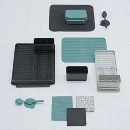 Щітка Brabantia для посуду з підставкою темно-сіра (117589) - мініатюра 6