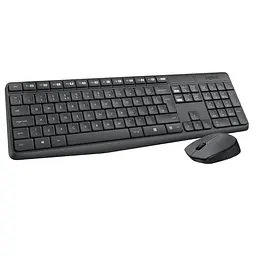 Комплект (Клавіатура та миша) Logitech MK235 Combo Wireless Graphite (920-007931) - мініатюра 1