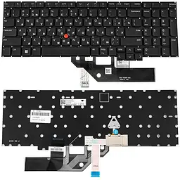Клавіатура для ноутбука LENOVO (ThinkPad: E16 Gen 1) rus чорний без фрейму