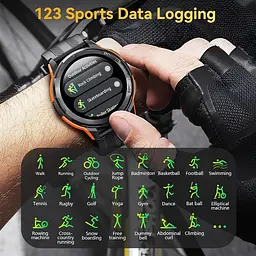 Смарт-годинник Oukitel BT-10 IP68 AMOLED Black - мініатюра 6