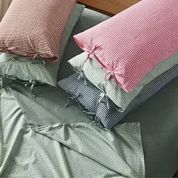 Комплект постільної білизни Lovely Svi варена бавовна (120 г/м2) Полуторний в клітинку Коричневий  - мініатюра 4