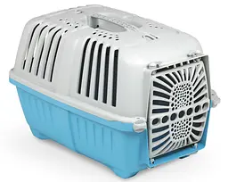 Переноска для тварин 48x31.5x33 см MPS PRATIKO 1 BLUE (двері пластик)