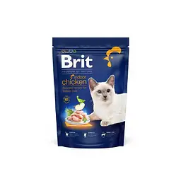 Сухий корм Brit Premium Cat by Nature Indoor для кішок, що живуть у приміщенні, з куркою, 800 г