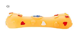 Іграшка для собак кістка Happet, жовто-гарячий, 15.5 см, (Z595)