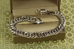 Браслет Xuping Jewelry Кобра карабін 20,5 см 9 мм сріблястий - мініатюра 2