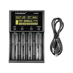 Зарядний пристрій LiitoKala Lii-M4S Li-ion IMR LiFe+NiMH Type-C Чорний (1869544881)
