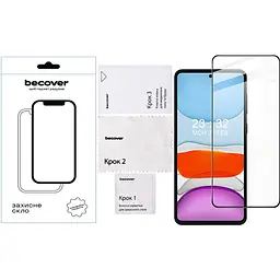 Захисне скло BeCover для Oppo A60 Black (711666) - мініатюра 2