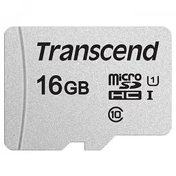 Карта пам'яті Transcend MicroSDHC 16GB UHS-I Class 10 300S + SD-adapter (TS16GUSD300S-A) - мініатюра 2