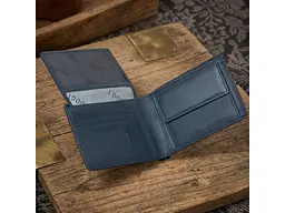 Чоловіче портмоне з натуральної шкіри Cortina 5057 Синє 12,5 х9, 5 см TONY PEROTTI acs0032380 - мініатюра 2