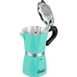 Гейзерна кавоварка Bravo Chef 300 мл блакитна (BC-12100-6) - мініатюра 2
