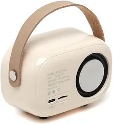 Портативна акумуляторна колонка Bluetooth з мікрофоном Дитячий бездротовий ретро караоке TF FM USB UKC 237 - мініатюра 8