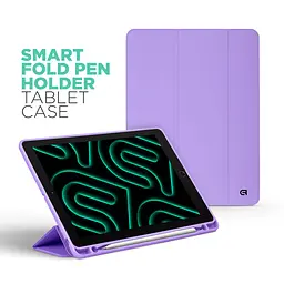 Чохол-книжка для планшета Apple iPad Pro 11 (2024)/Pro 11 (2025) M5, Smart Fold Pen, фіолетовий, 11 дюймів, з екошкіри + TPU, з магнітною застібкою, підставкою, тримачем під стилус, протиударний, з функцією Wake/Sleep, ArmorStandart (ARM78128) - мініатюра 3