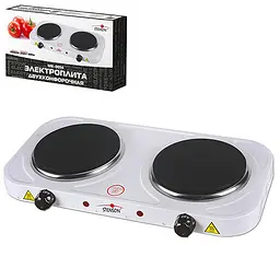 Плита електрична переносна двоконфорочна 2*1000W d155мм ME-0014S